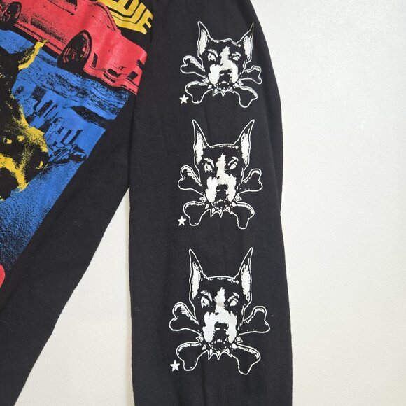 Vintage Dog Years Skate Drift Die Long Sleeved Black Tee Mens Small Graphic USA - Picture 2 of 7